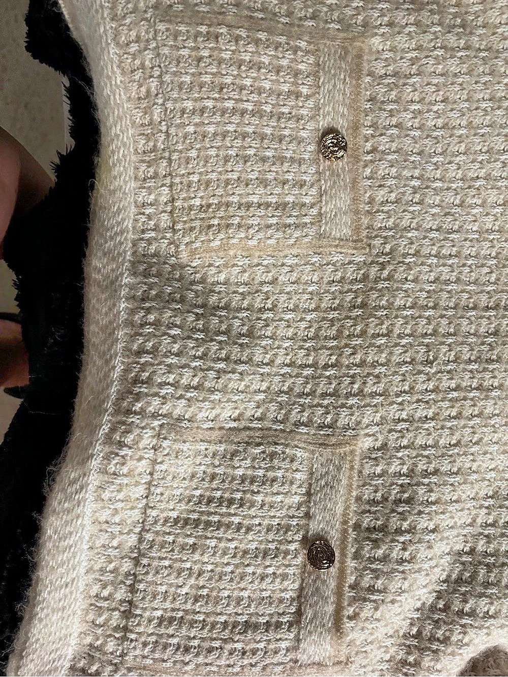 H&Medium Cream Cardigan Size Medium NWT - Picture 6 of 11